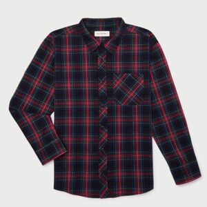 *NWT* FREE ASSEMBLY Button Down Long Sleeved Shirt Plaid  Collared YOUTH XXL 18